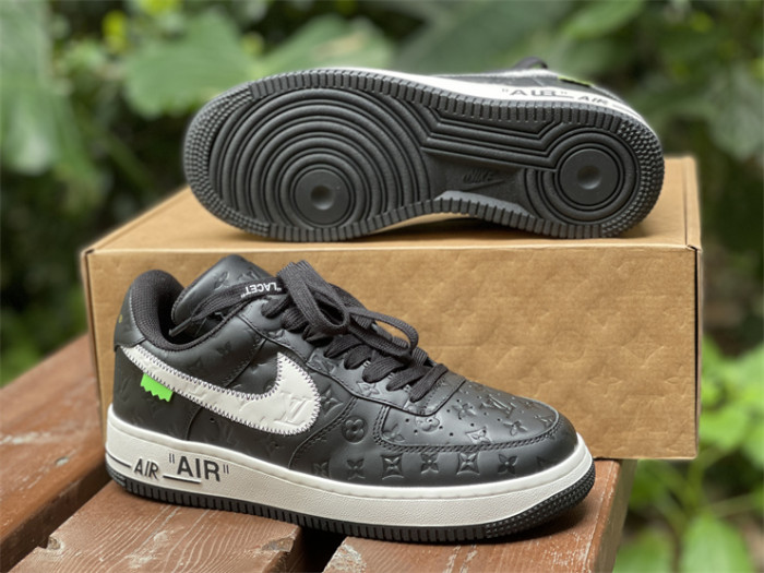 LOUIS VUITTON × Nike Air Force 1 Low Black（7-12 work day deliver）