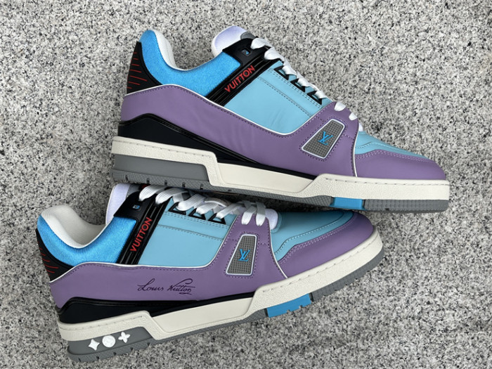 LV sneakers purple blue（7-12 work day deliver）