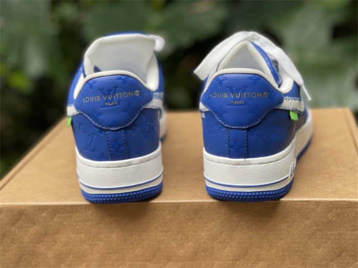 LOUIS VUITTON × Nike Air Force 1 Low Blue Color（7-12 work day deliver）
