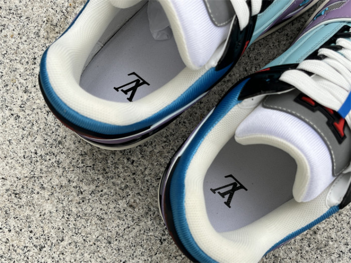 LV sneakers purple blue（7-12 work day deliver）