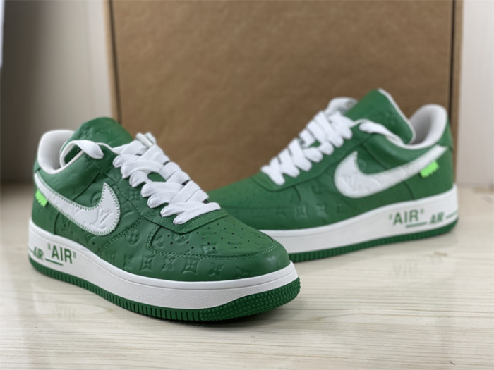 LOUIS VUITTON × Nike Air Force 1 Low White Green（7-12 work day deliver）