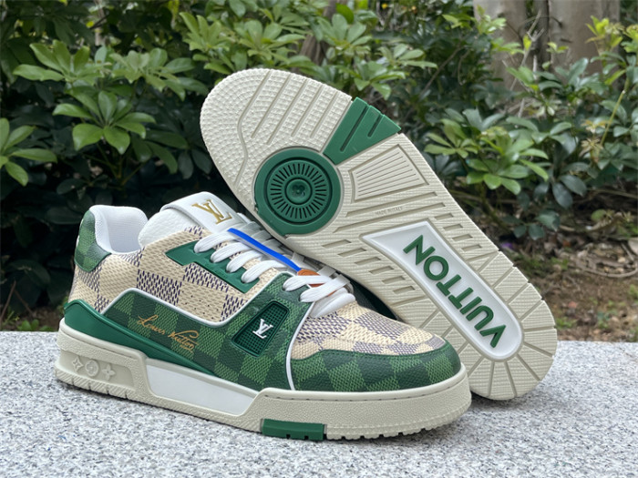 LV white and green checkerboard（7-12 work day deliver）