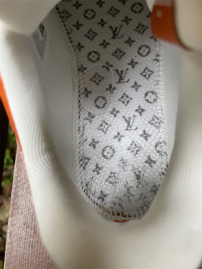 LOUIS VUITTON × Nike Air Force 1 Low White and Orange（7-12 work day deliver）