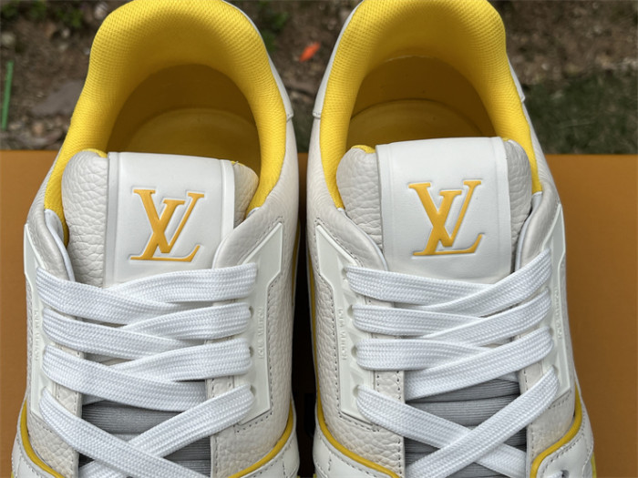 Louis Vuitton Trainer White and Yellow（7-12 work day deliver）