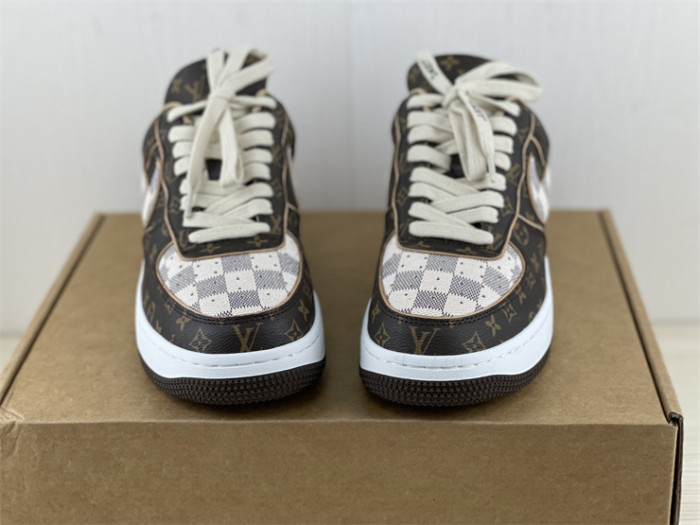 LOUIS VUITTON × Nike Air Force 1 Low Coffee Color（7-12 work day deliver）