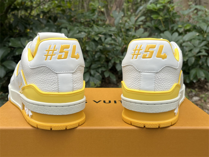 Louis Vuitton Trainer White and Yellow（7-12 work day deliver）