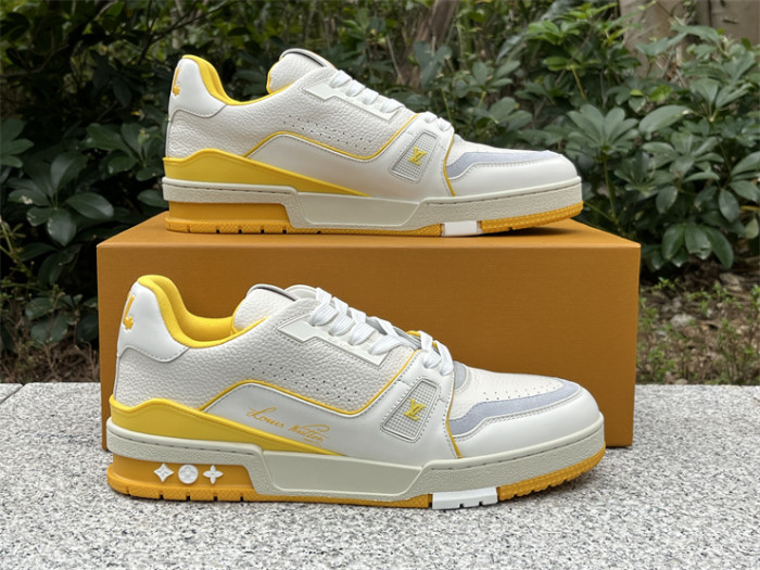Louis Vuitton Trainer White and Yellow（7-12 work day deliver）