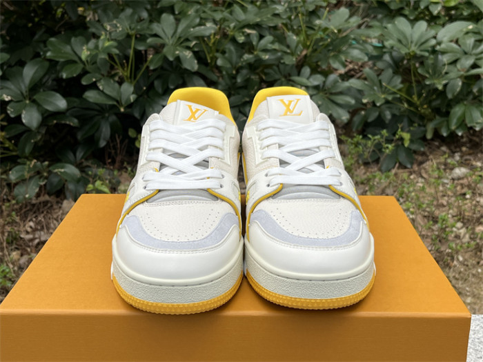 Louis Vuitton Trainer White and Yellow（7-12 work day deliver）