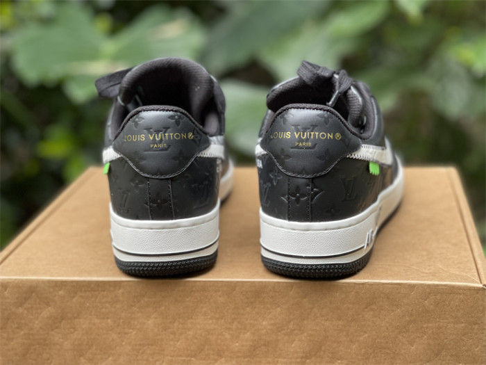 LOUIS VUITTON × Nike Air Force 1 Low Black（7-12 work day deliver）