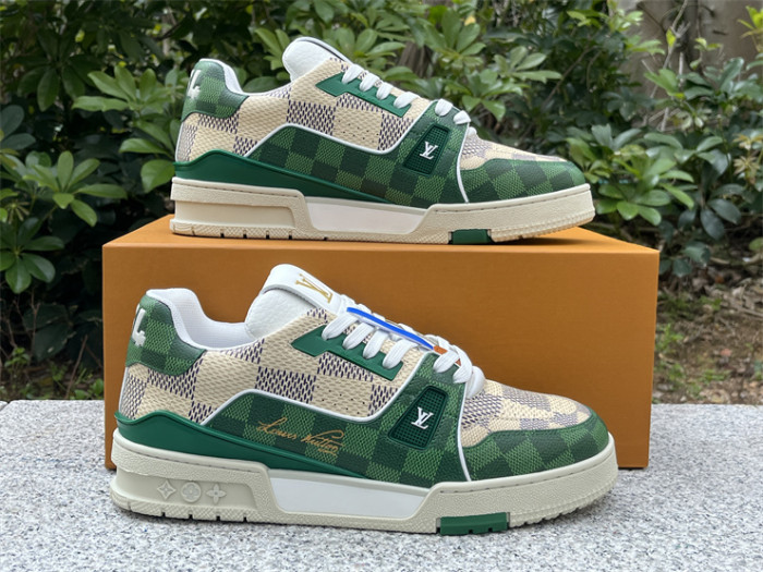 LV white and green checkerboard（7-12 work day deliver）