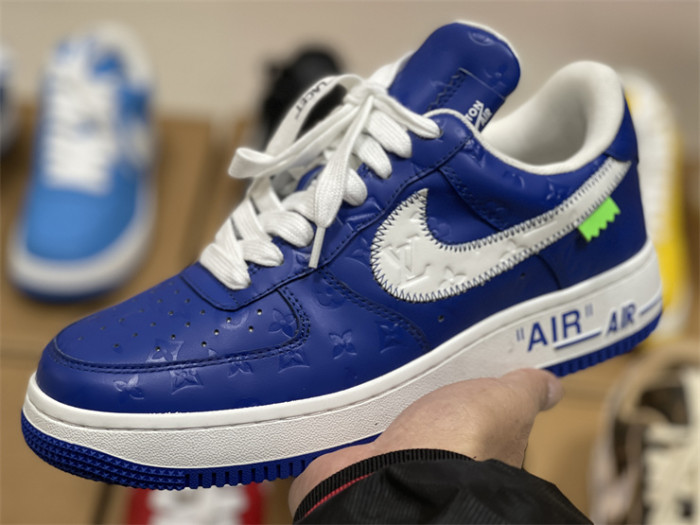 LOUIS VUITTON × Nike Air Force 1 Low Blue Color（7-12 work day deliver）
