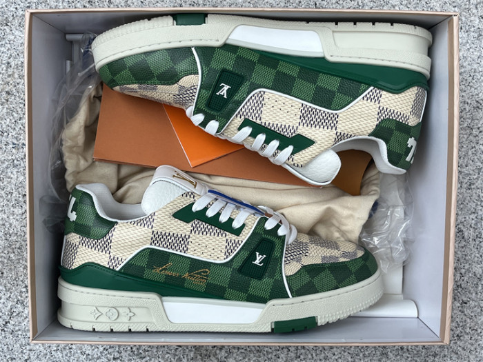 LV white and green checkerboard（7-12 work day deliver）