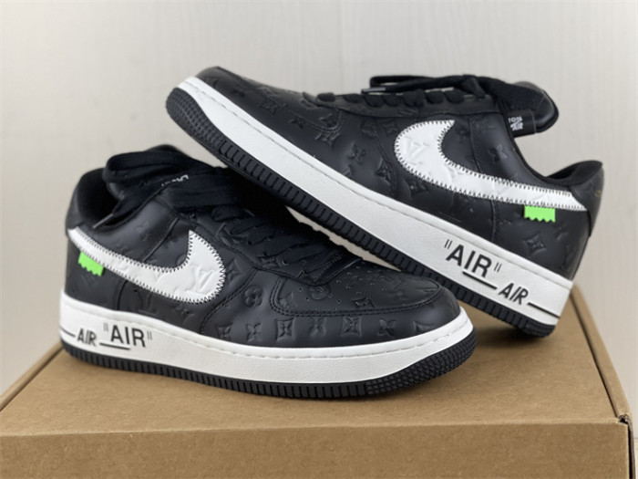 LOUIS VUITTON × Nike Air Force 1 Low Black（7-12 work day deliver）