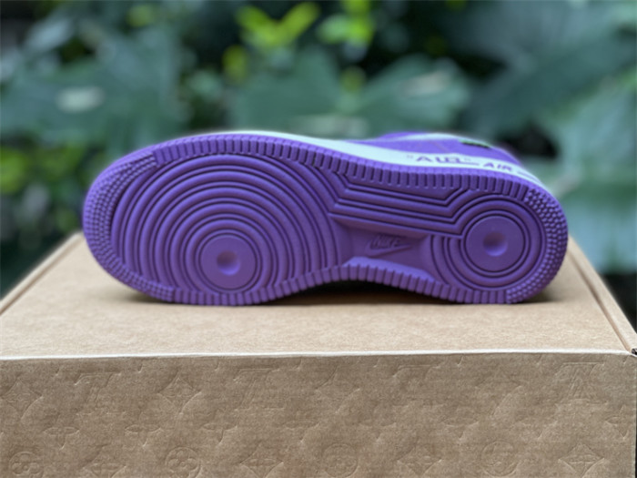 LOUIS VUITTON × Nike Air Force 1 Low White and Purple（7-12 work day deliver）