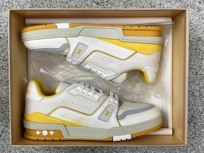 Louis Vuitton Trainer White and Yellow（7-12 work day deliver）