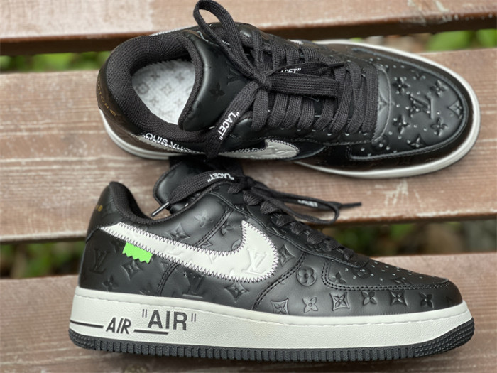 LOUIS VUITTON × Nike Air Force 1 Low Black（7-12 work day deliver）