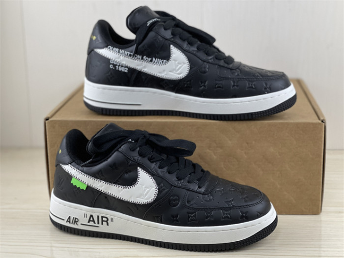 LOUIS VUITTON × Nike Air Force 1 Low Black（7-12 work day deliver）