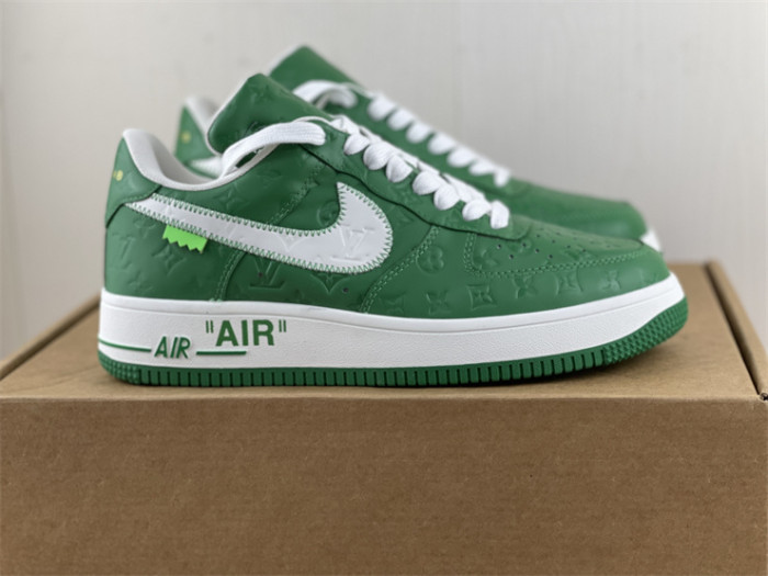 LOUIS VUITTON × Nike Air Force 1 Low White Green（7-12 work day deliver）