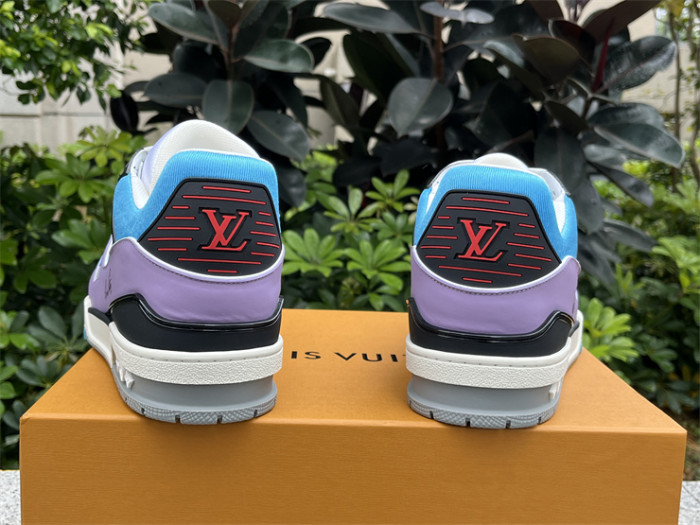 LV sneakers purple blue（7-12 work day deliver）