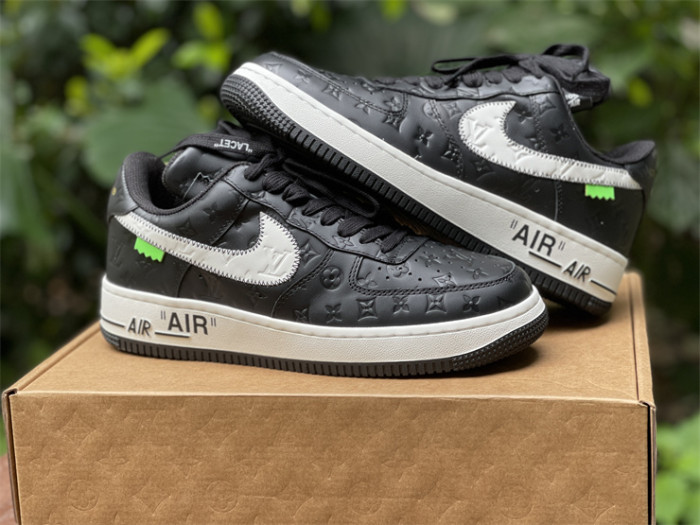 LOUIS VUITTON × Nike Air Force 1 Low Black（7-12 work day deliver）