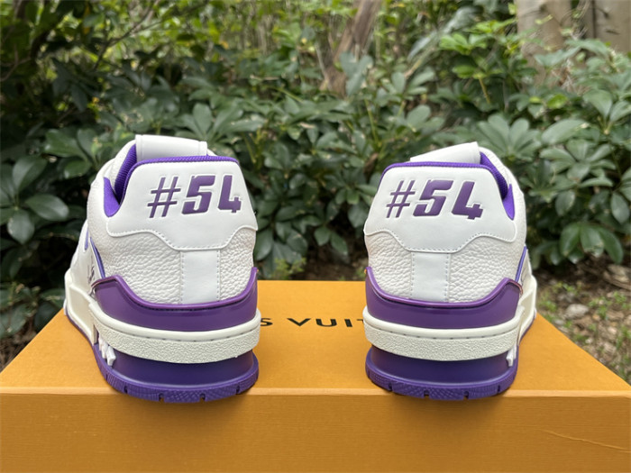 Louis Vuitton Trainer White Purple（7-12 work day deliver）