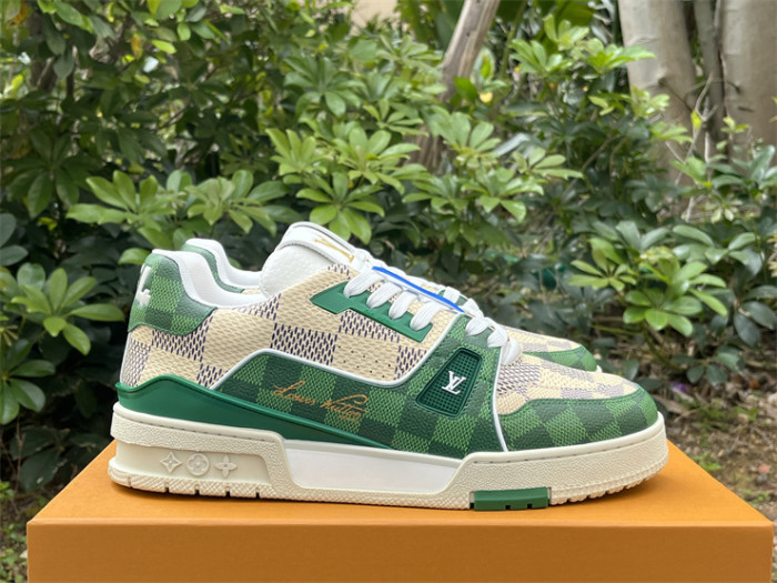 LV white and green checkerboard（7-12 work day deliver）