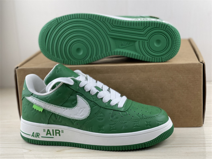 LOUIS VUITTON × Nike Air Force 1 Low White Green（7-12 work day deliver）