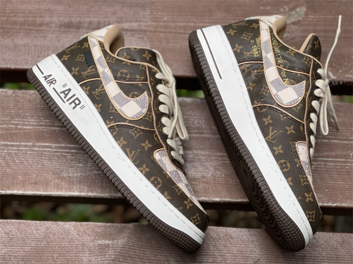 LOUIS VUITTON × Nike Air Force 1 Low Coffee Color（7-12 work day deliver）