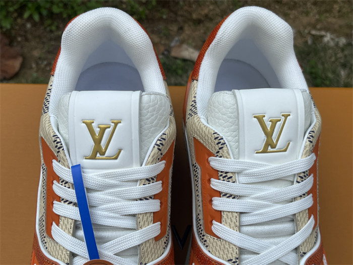 LV white and orange checkerboard（7-12 work day deliver）
