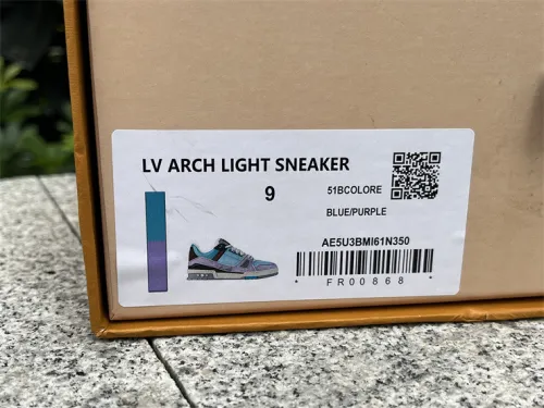 LV sneakers purple blue（7-12 work day deliver）