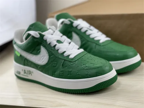 LOUIS VUITTON × Nike Air Force 1 Low White Green（7-12 work day deliver）