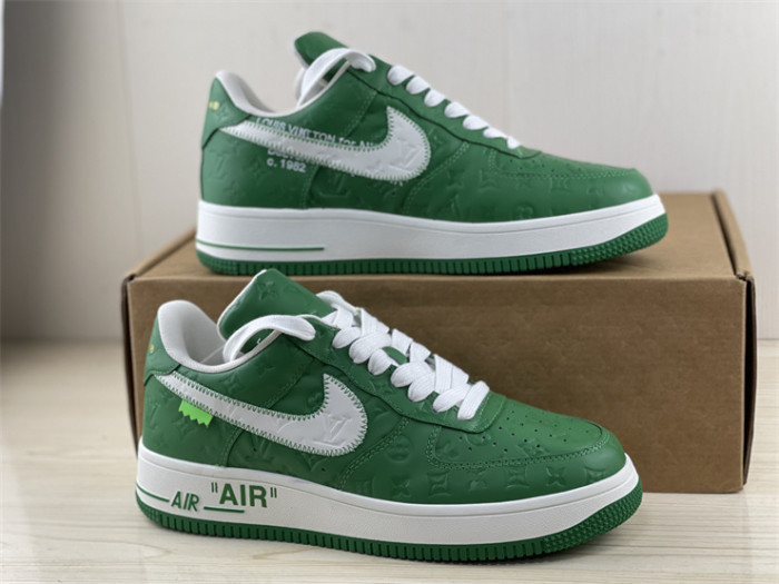 LOUIS VUITTON × Nike Air Force 1 Low White Green（7-12 work day deliver）