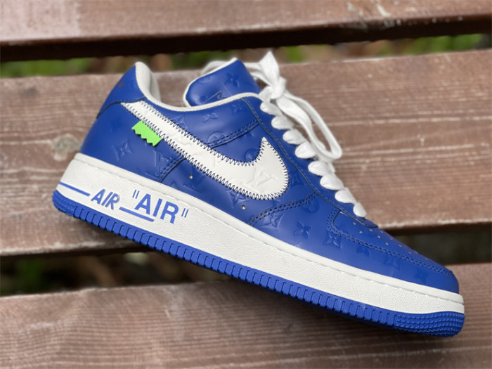 LOUIS VUITTON × Nike Air Force 1 Low Blue Color（7-12 work day deliver）