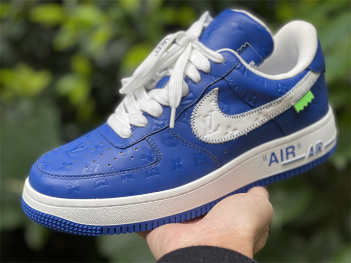 LOUIS VUITTON × Nike Air Force 1 Low Blue Color（7-12 work day deliver）
