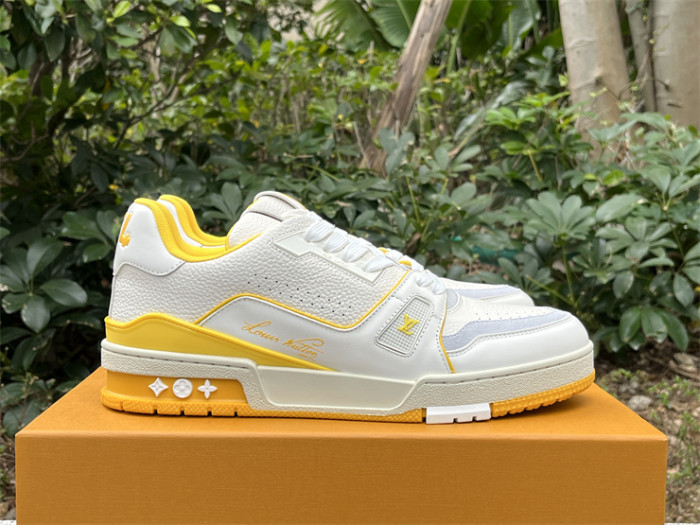 Louis Vuitton Trainer White and Yellow（7-12 work day deliver）