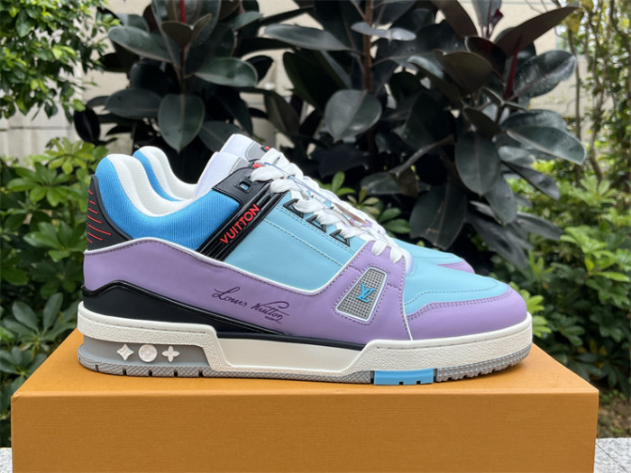 LV sneakers purple blue（7-12 work day deliver）