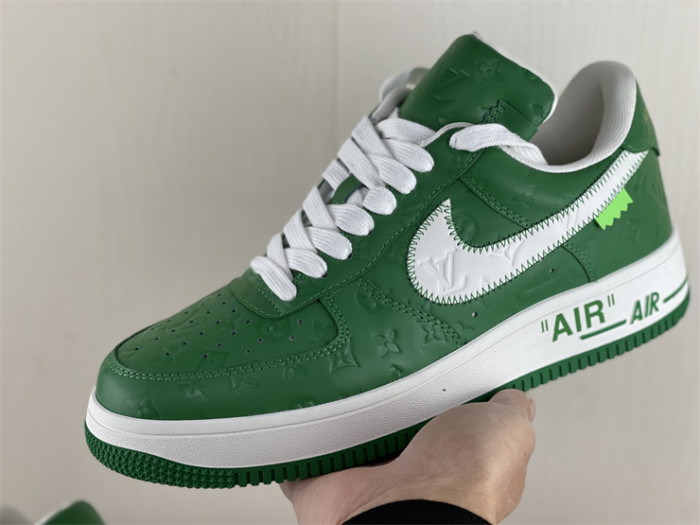 LOUIS VUITTON × Nike Air Force 1 Low White Green（7-12 work day deliver）