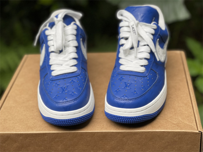 LOUIS VUITTON × Nike Air Force 1 Low Blue Color（7-12 work day deliver）