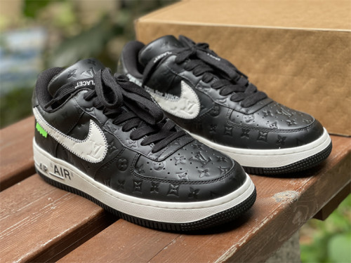 LOUIS VUITTON × Nike Air Force 1 Low Black（7-12 work day deliver）