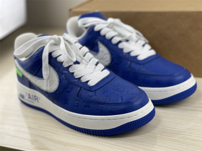 LOUIS VUITTON × Nike Air Force 1 Low Blue Color（7-12 work day deliver）