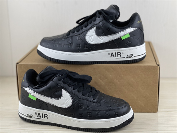 LOUIS VUITTON × Nike Air Force 1 Low Black（7-12 work day deliver）