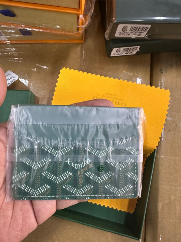 K12：goyard saint sulpice card holder green