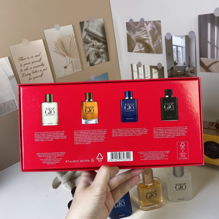 D110：Giorgio Armani Acqua di Giò 4-Piece 30ml Fragrance Gift Set (4×30ml)