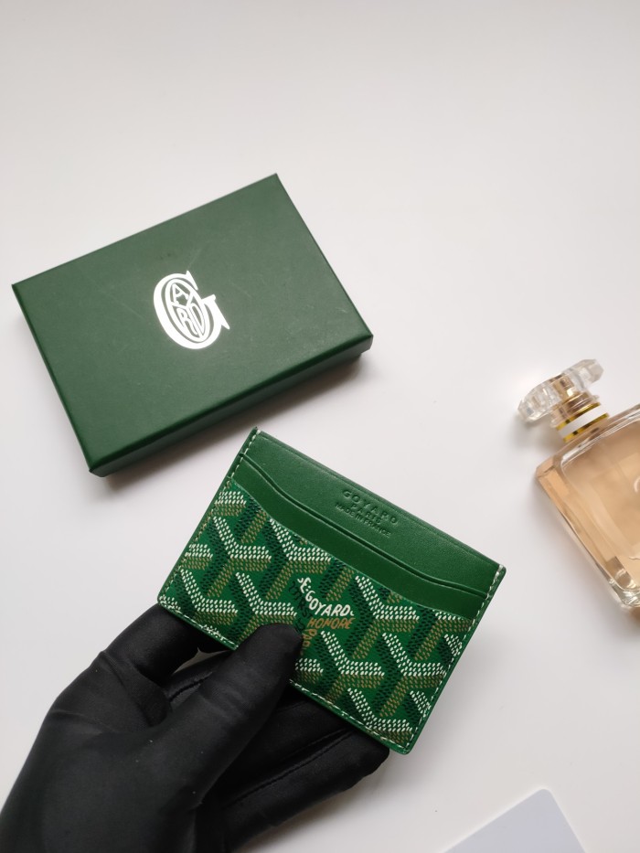 Q17：Goyard Saint-Sulpice Card Wallet Green