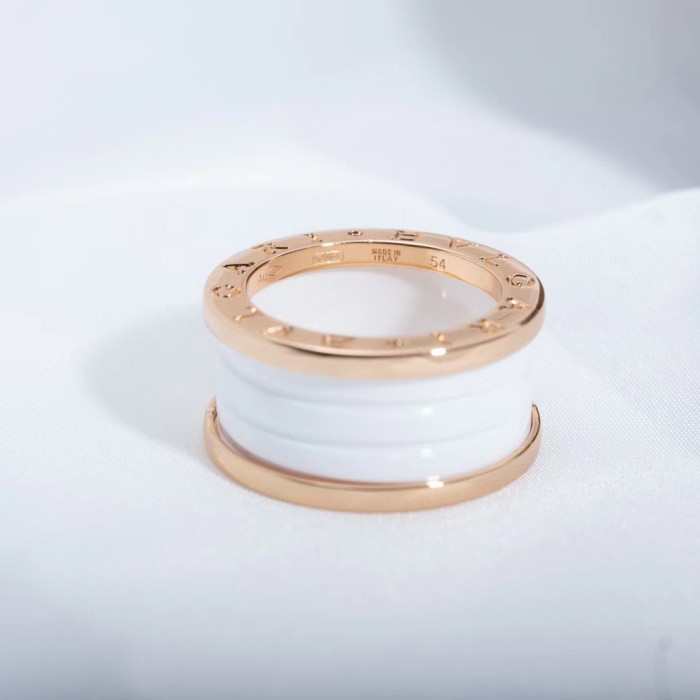 Two color ceramic plain ring