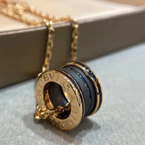 Gold Chain Black Pendant Necklace