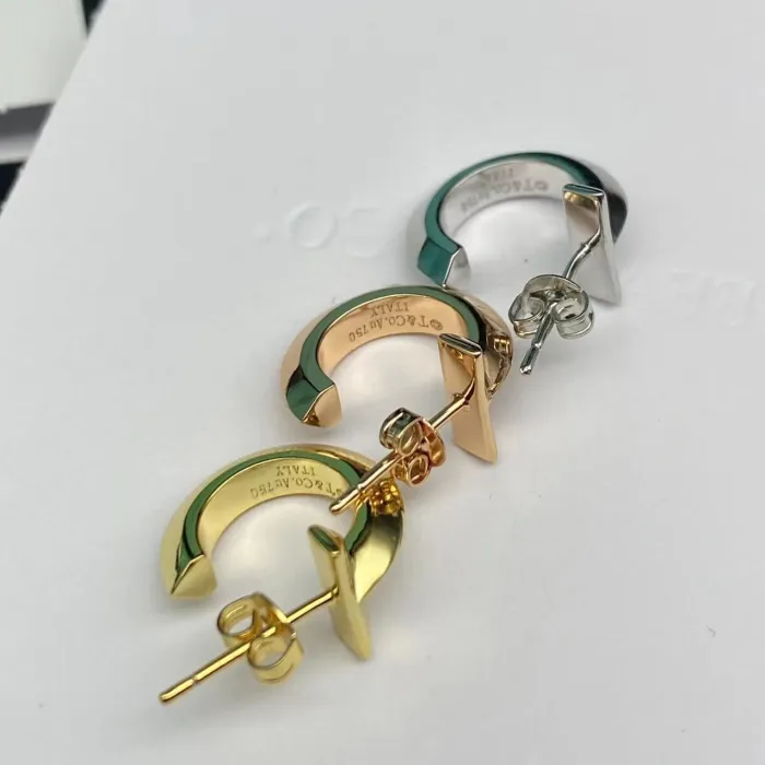 Half ring earrings