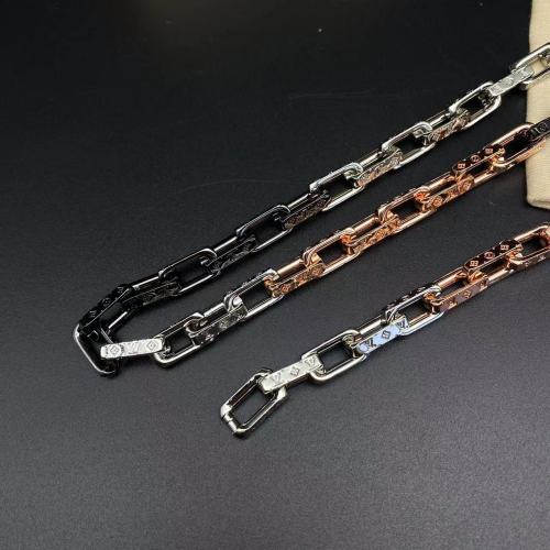 Three color patchwork bracelet necklace