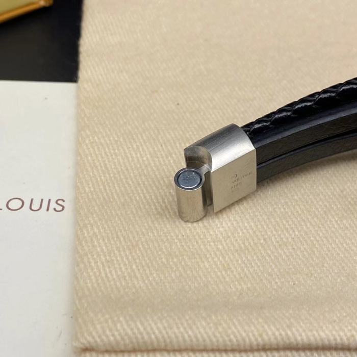 Black three-layer couple bracelet