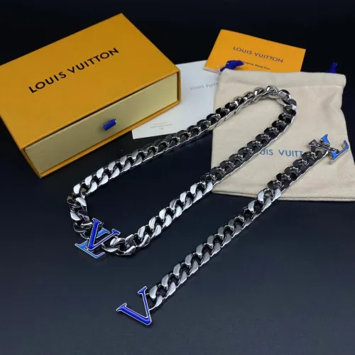 Blue logo bracelet necklace